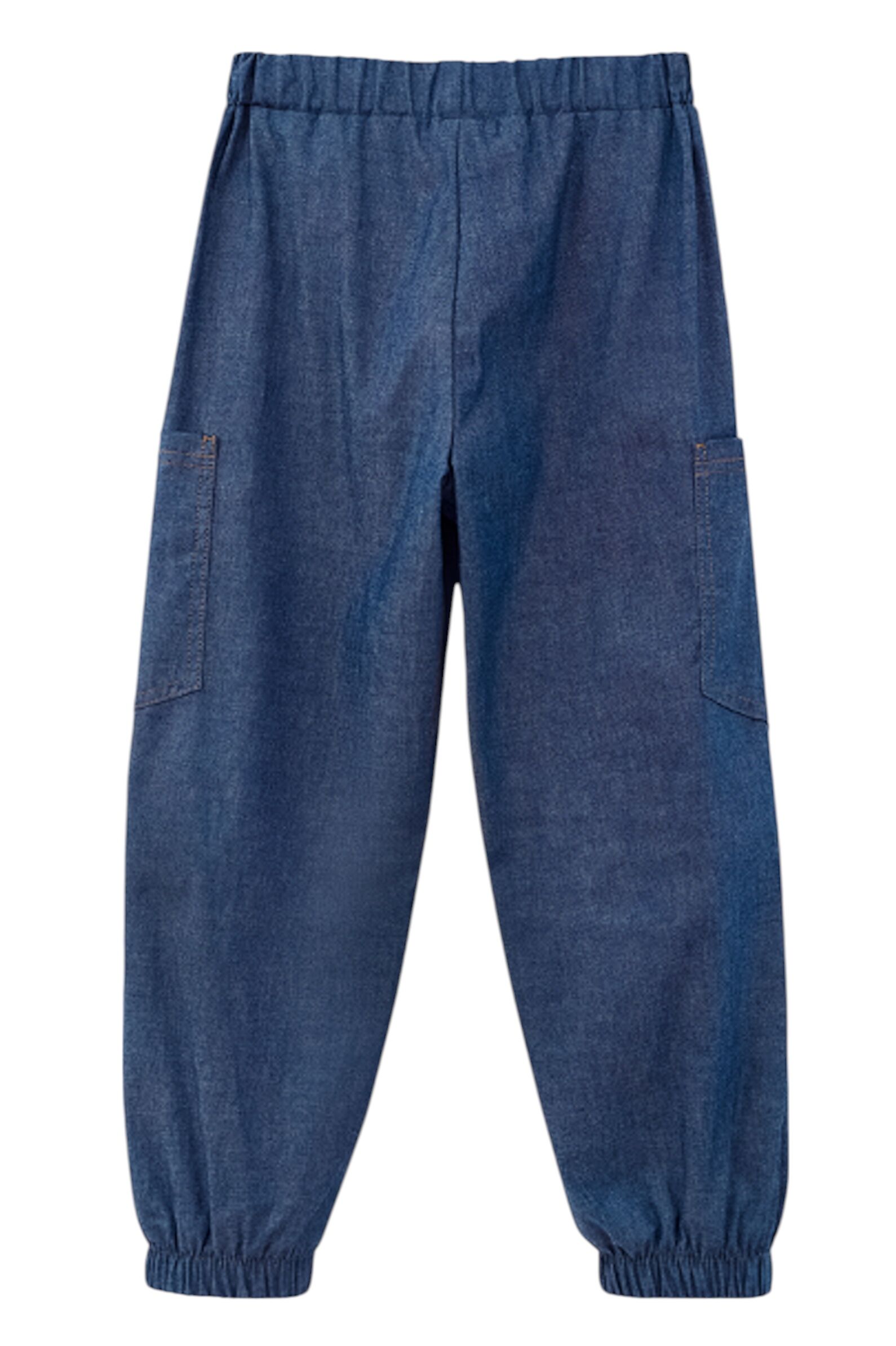 Брюки дев. АРТ.251065,син,хл