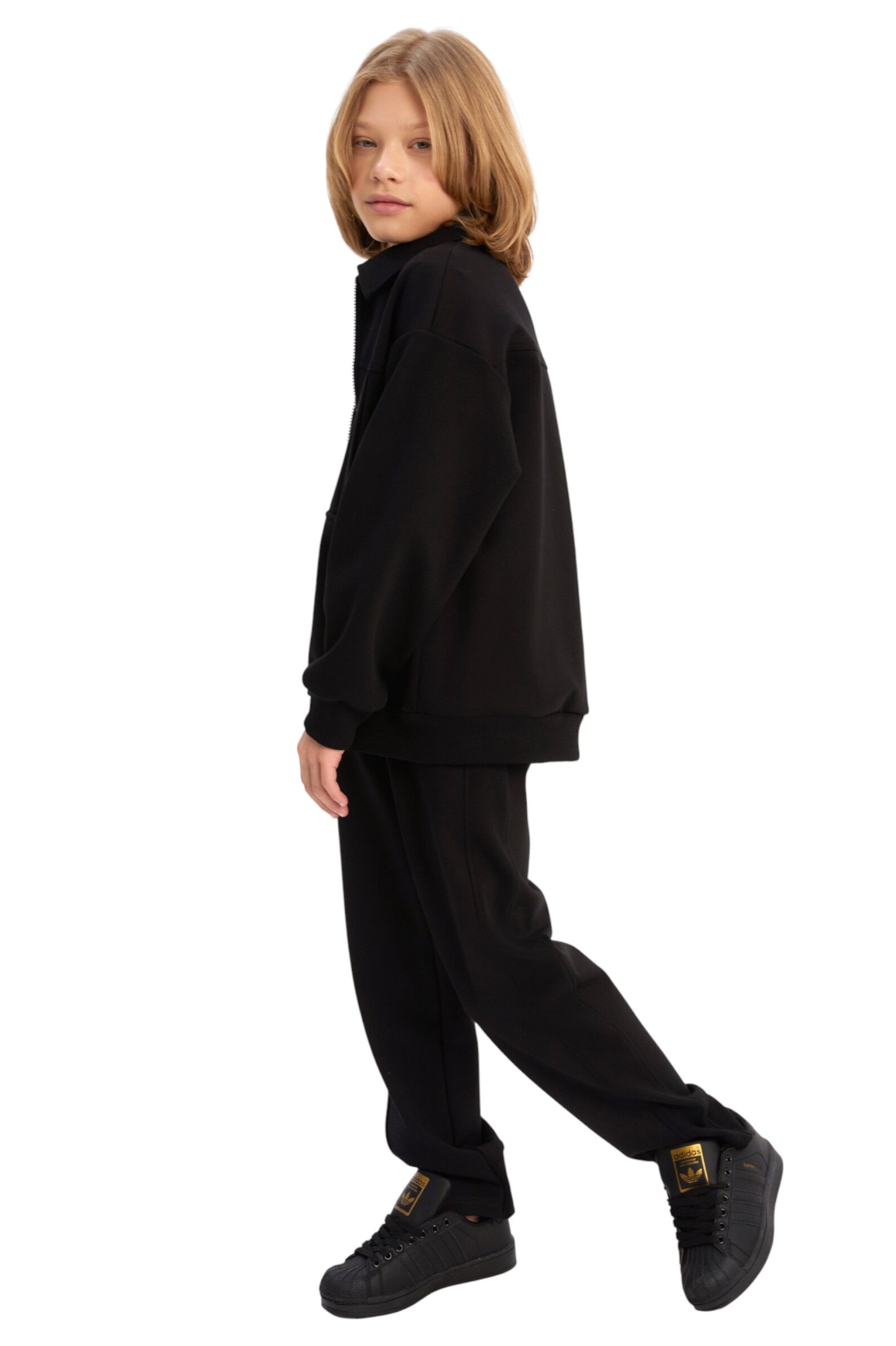 Брюки мал. АРТ.252222,чер,вис-нейл-эл