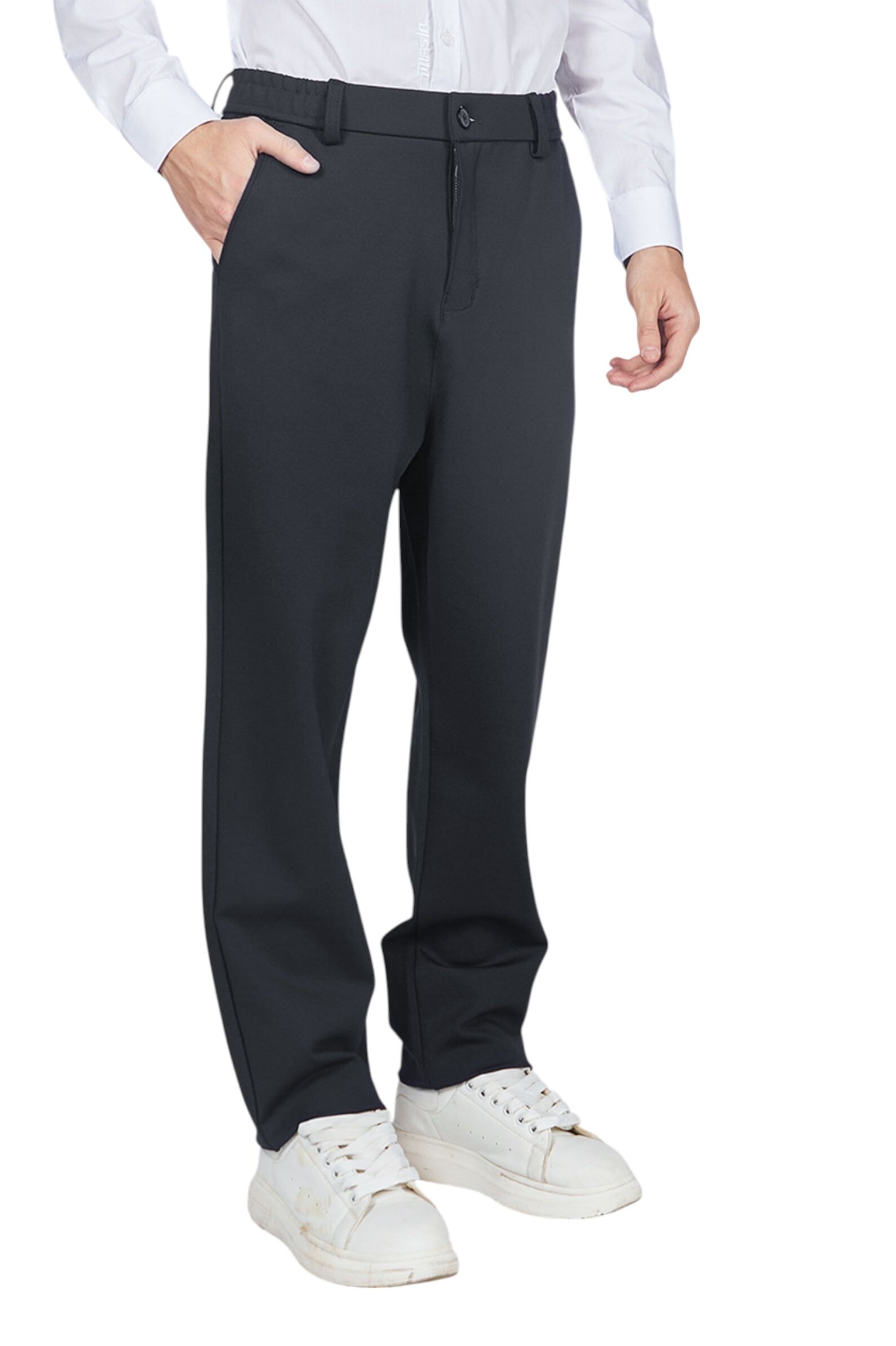 Брюки мал. АРТ.B-TR35265,чер,вис-па-эл