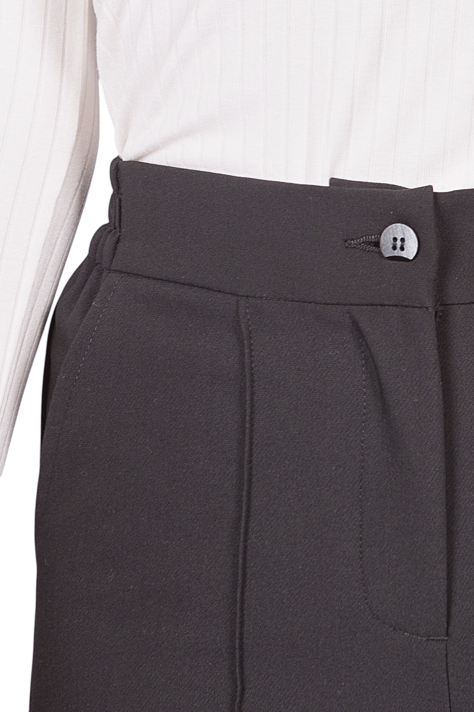 Брюки дев. АРТ.G-TR25251,чер,вис-па-эл