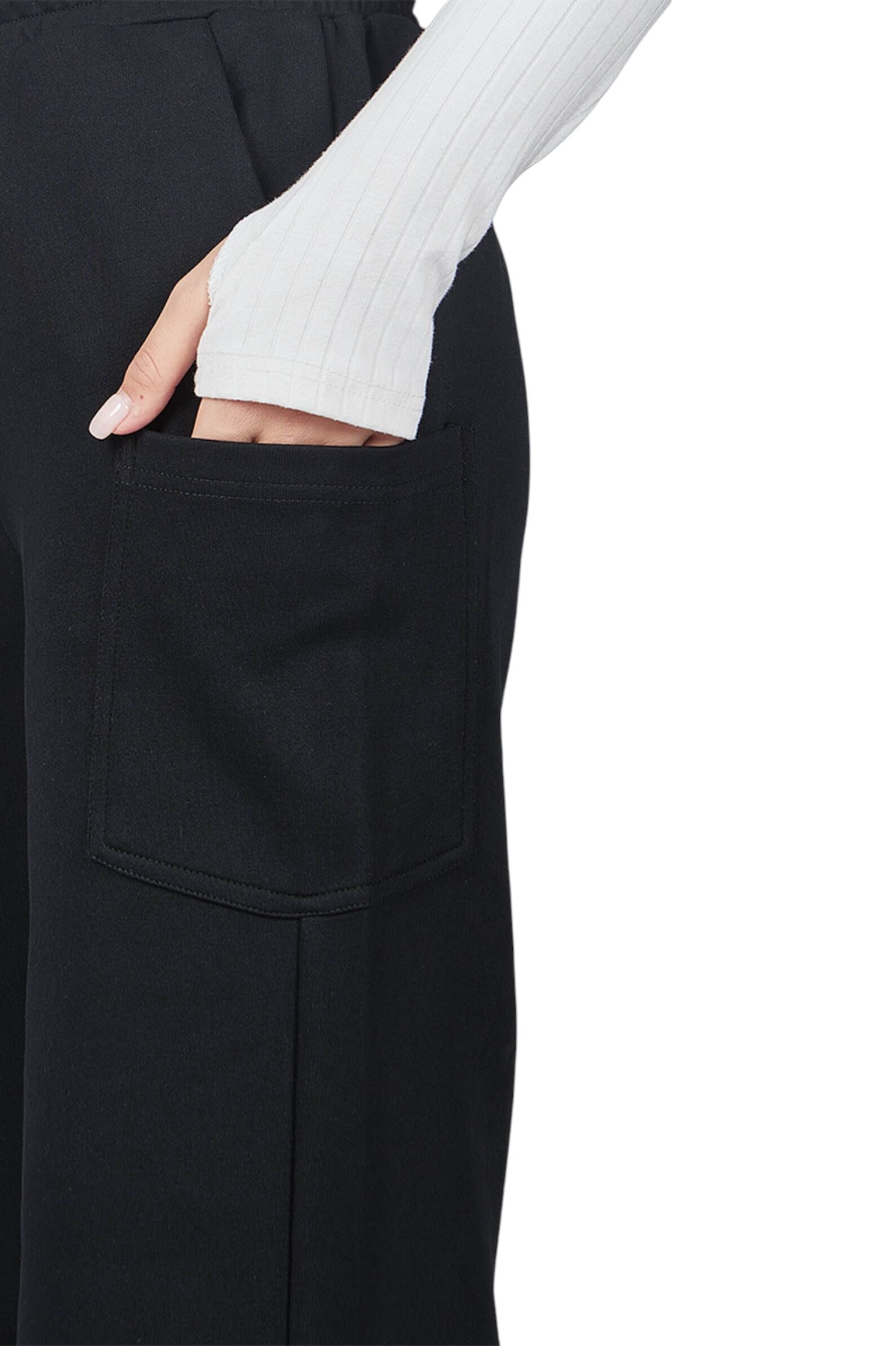 Брюки дев. АРТ.G-TR25334,чер,хл-пэ