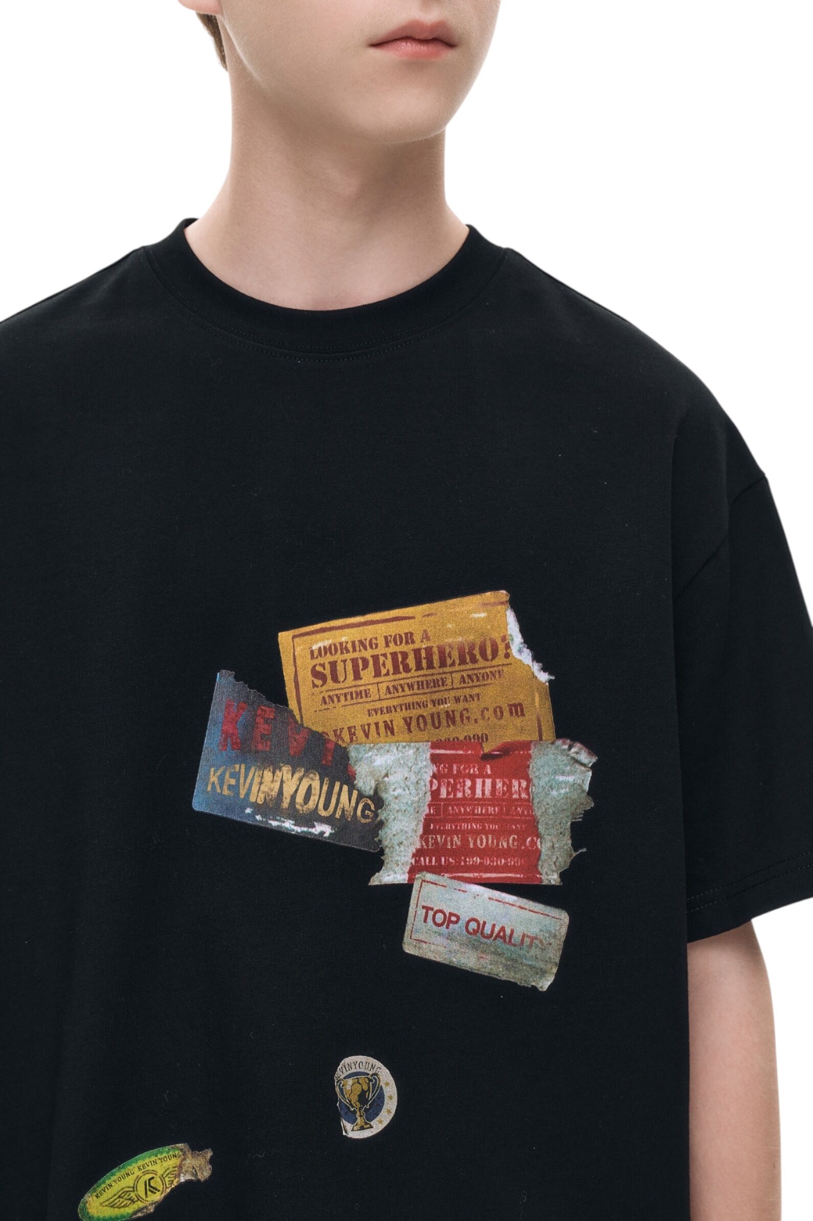 Футболка АРТ.AA235033,чер-мул,хл