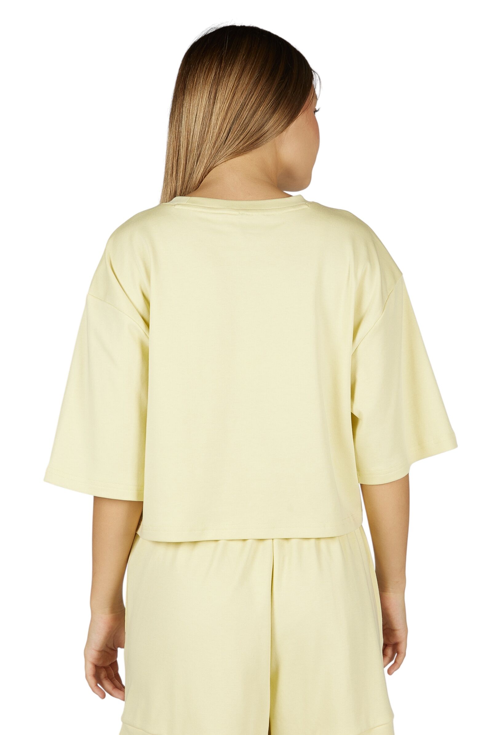 Футболка дев. АРТ.G-TS26050,жел,хл-эл