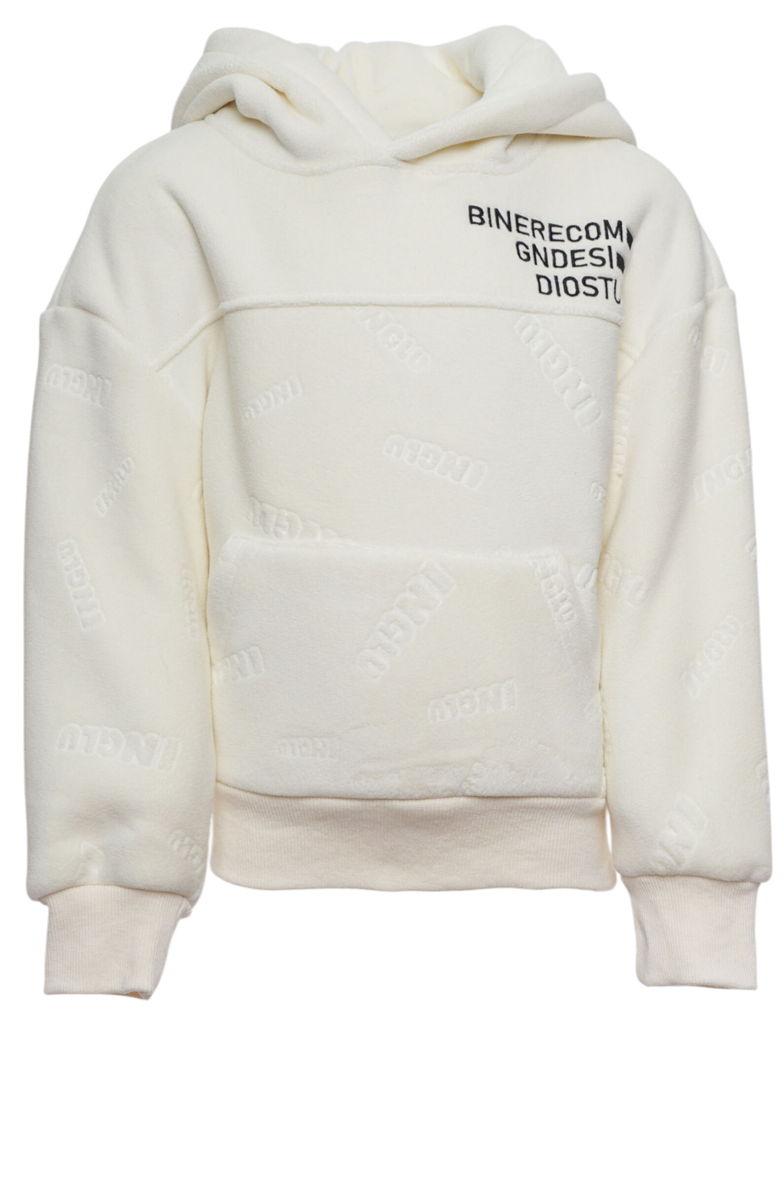 Худи мал. АРТ.B-HD34692,бел,хл-пэ