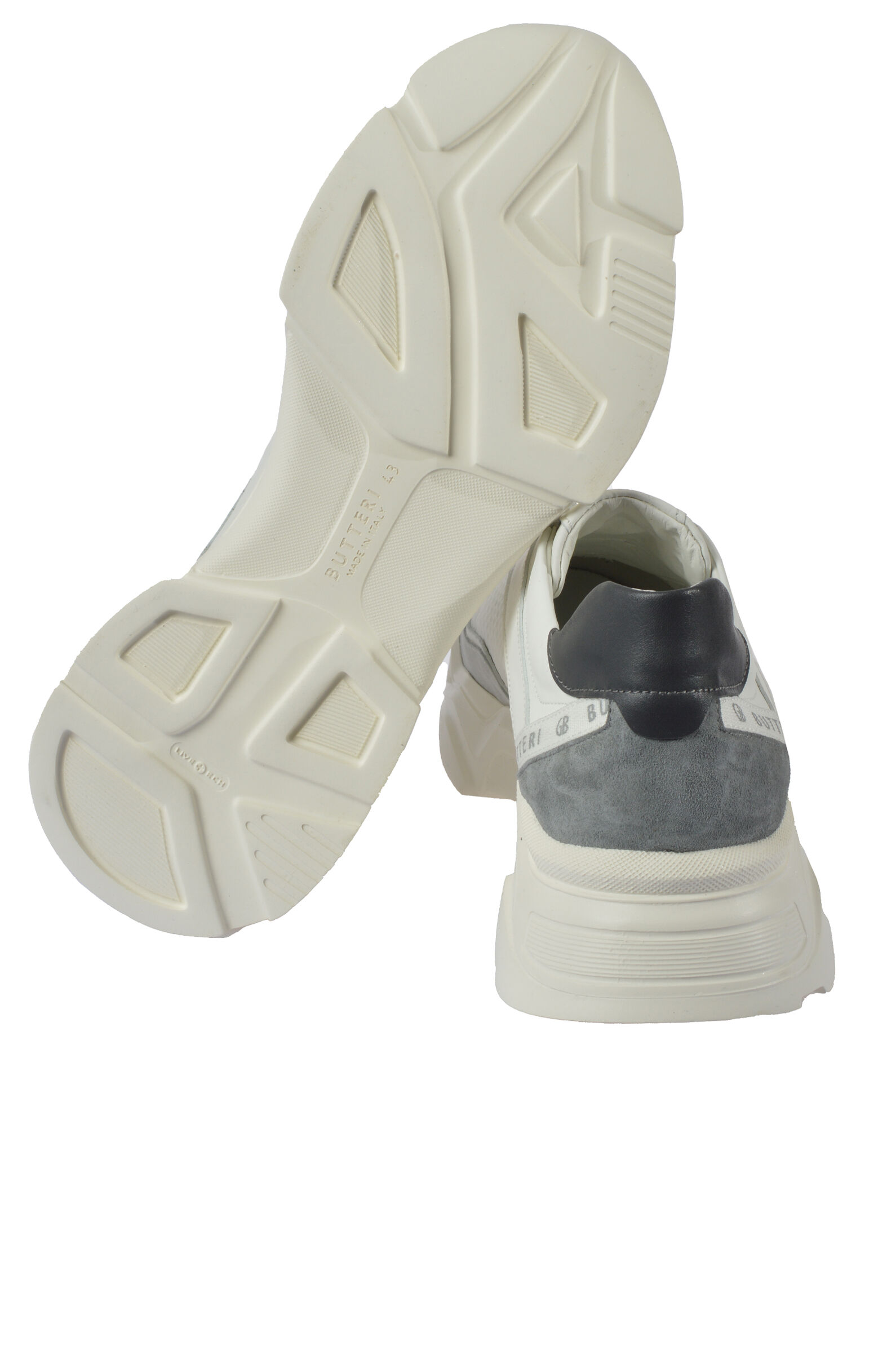 Кроссовки муж. АРТ.41640,бел-сер,н.к-з/н.к