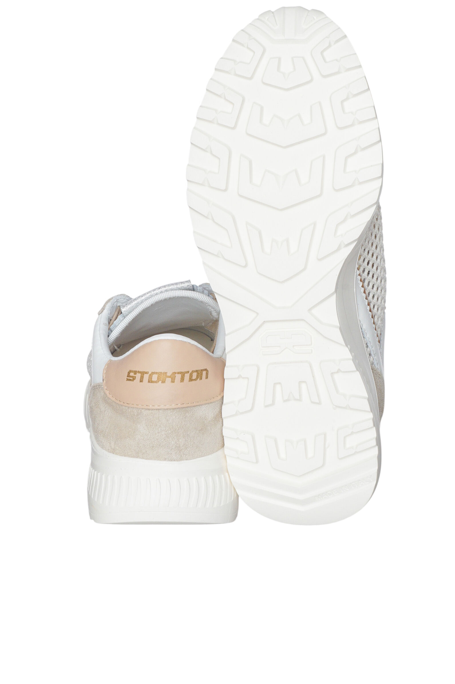 Кроссовки жен. АРТ.VINTAGE−D,бел-беж,н.к-з-тек/н.к-тек