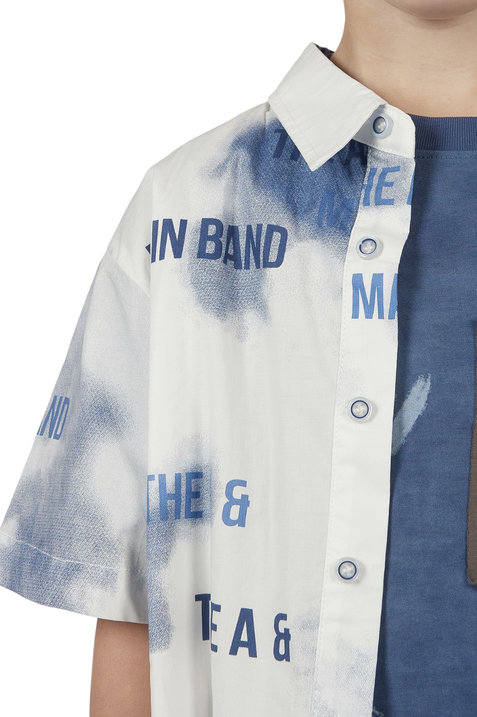 Рубашка мал.АРТ.B-SH36146,бел-гол,хл