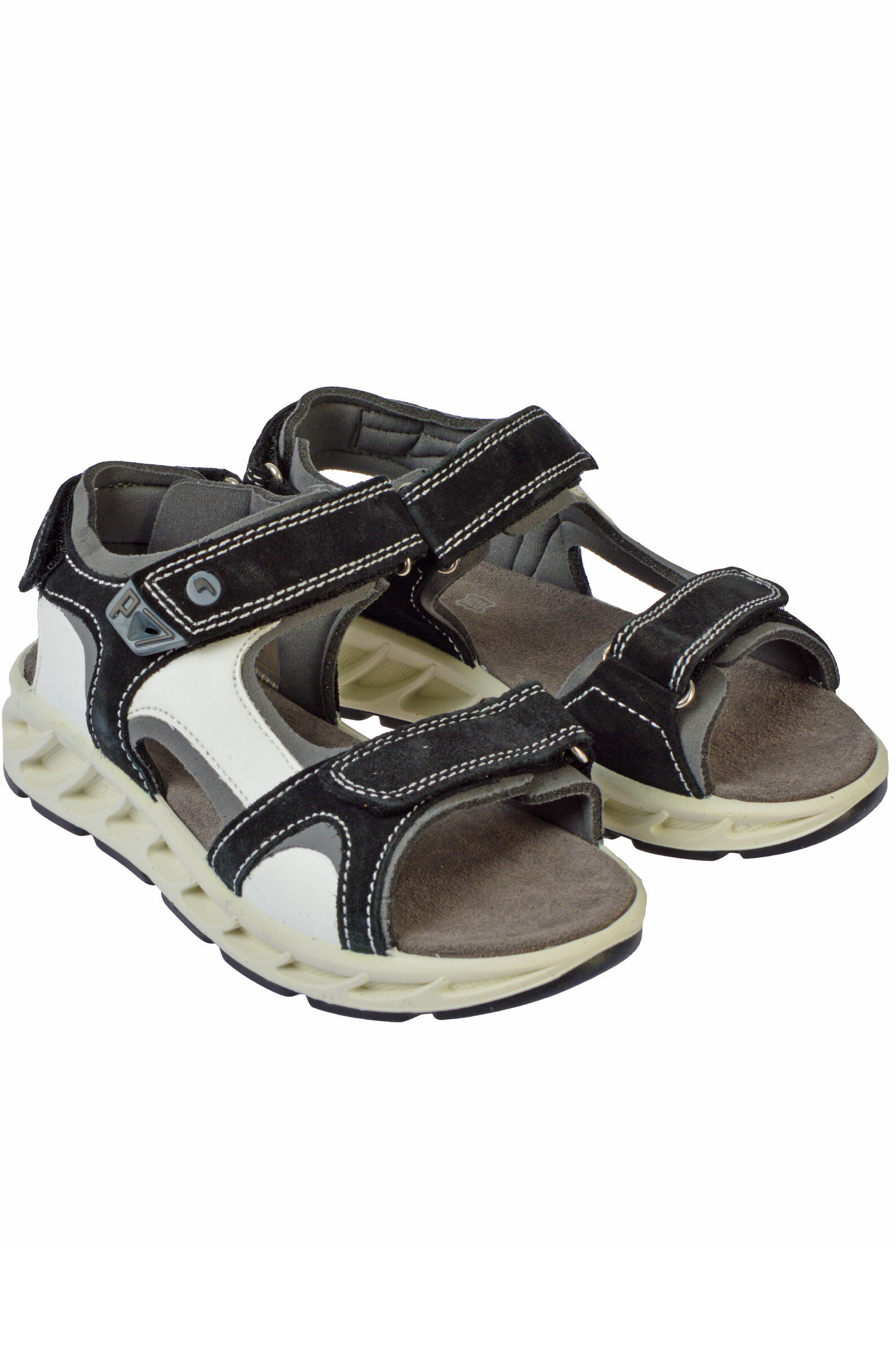 Сандалии мал. АРТ.3898133,чер-бел,н.з-и.к-тек/тек