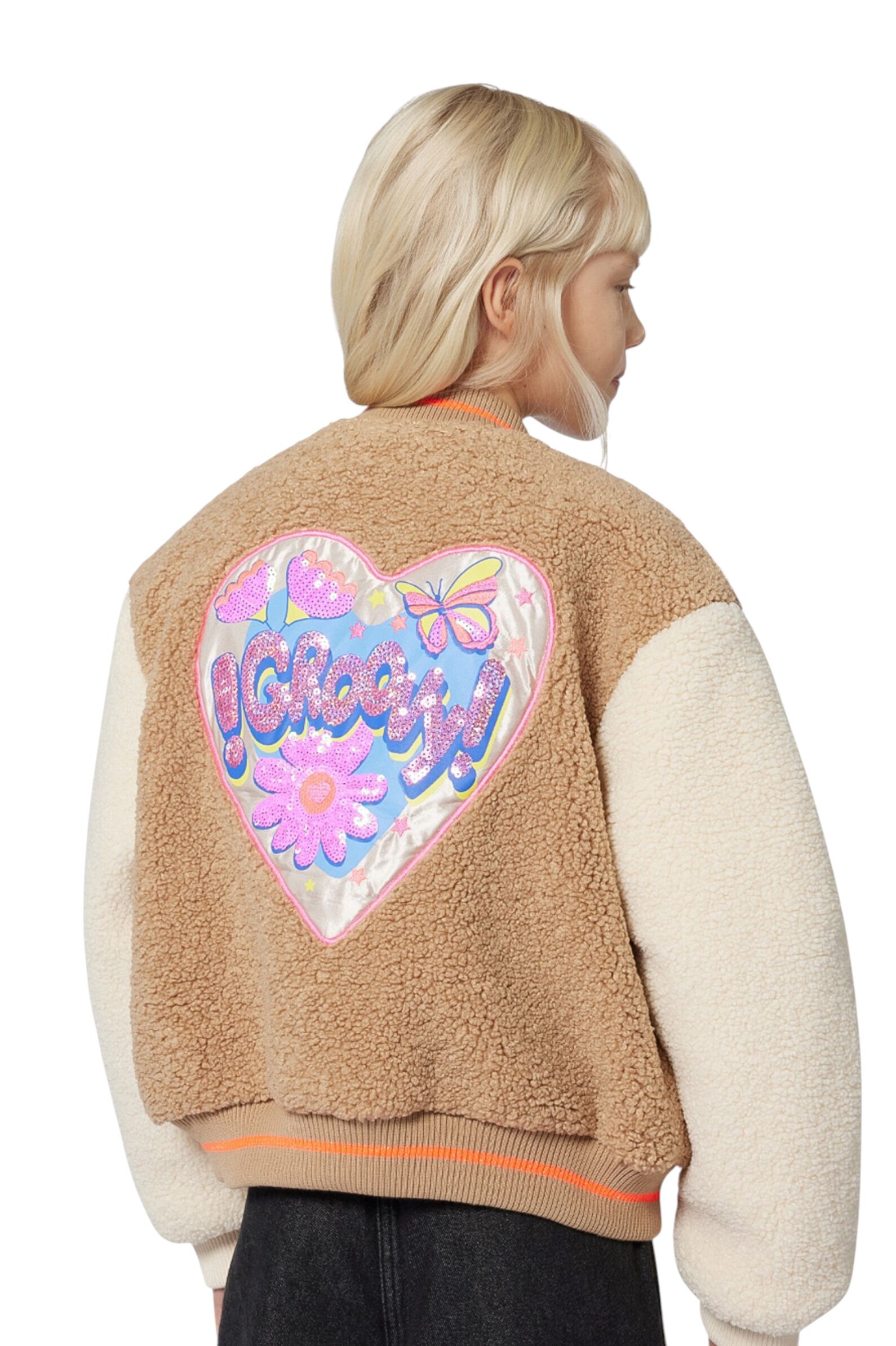 Шуба дев. АРТ.U21211/N52,беж,пэ/пэ