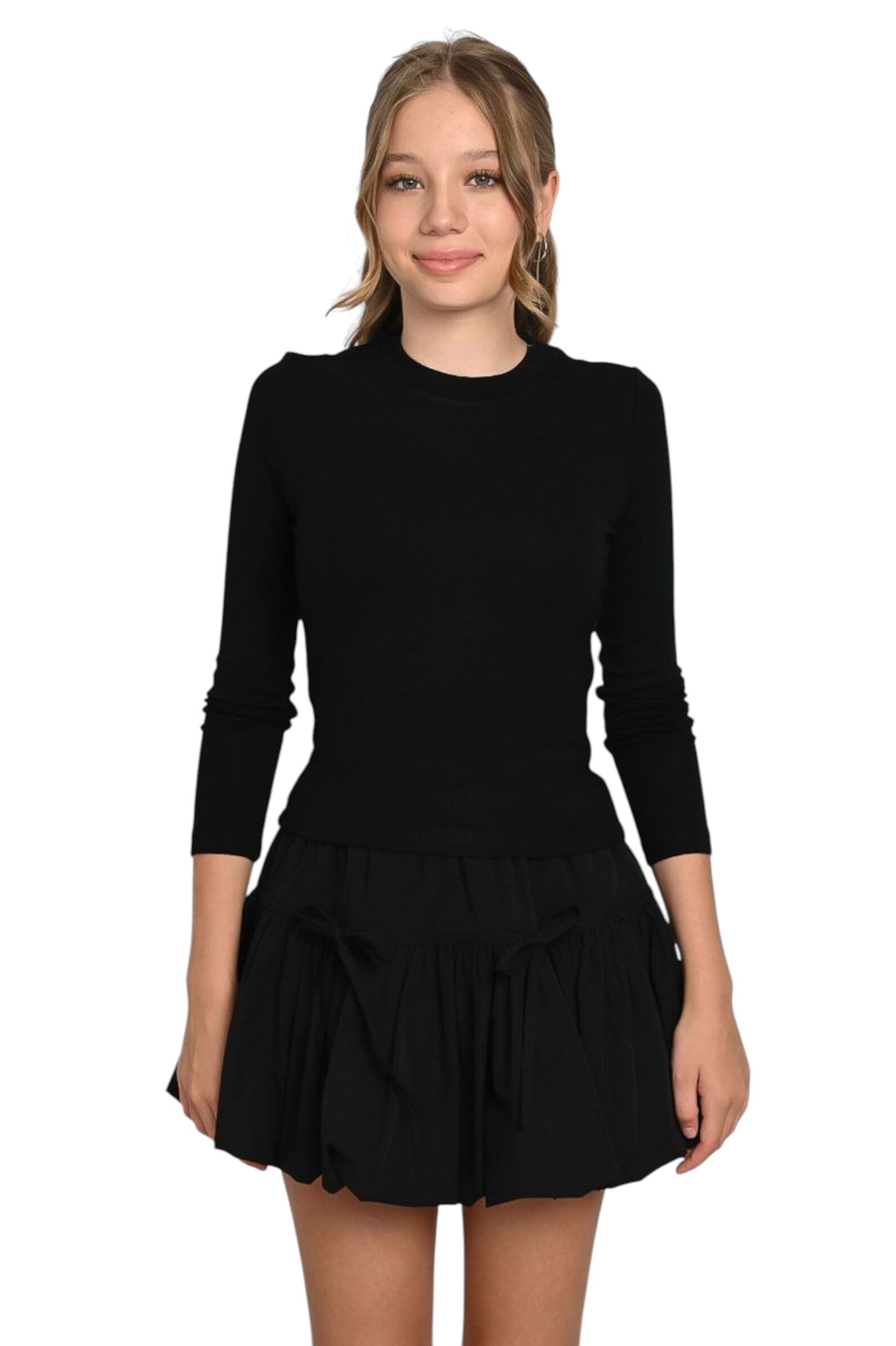 Юбка дев. АРТ.7950,чер,вис-лайкра